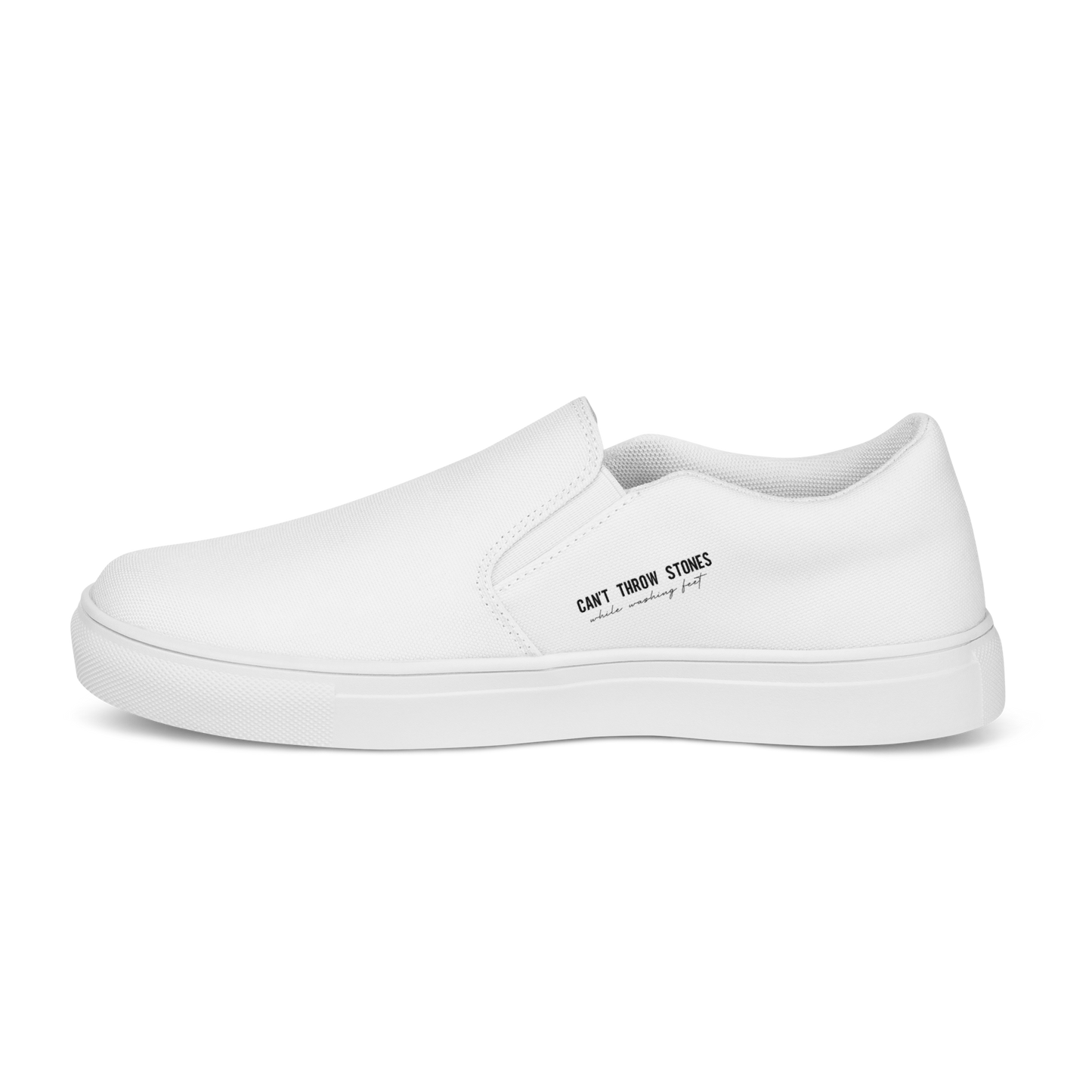 Women’s Slip-On Canvas Shoes | Can’t Throw Stones While Washing Feet